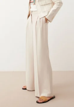 More & More Wide Leg Trouser Powder Creme