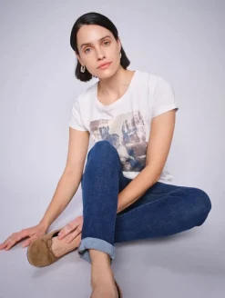 Mos Mosh Flori T-Shirt Ecru