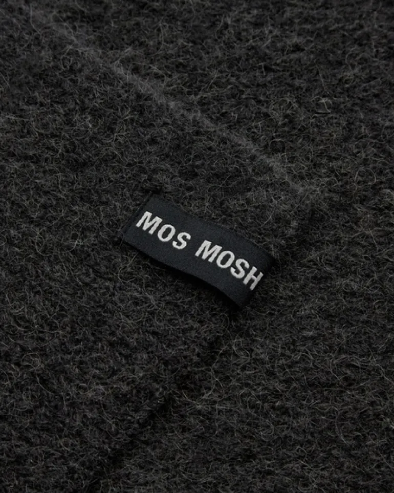 Mos Mosh Thora Knit Scarf Charcoal Grey