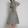 Moskada Hades Dress Circle Print Black/Cream
