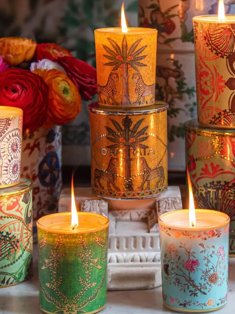 Ortigia Ambra Nera Decorated Candle