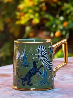 Ortigia Tazza Jungle Ceramic Green