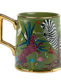 Ortigia Tazza Jungle Ceramic Green