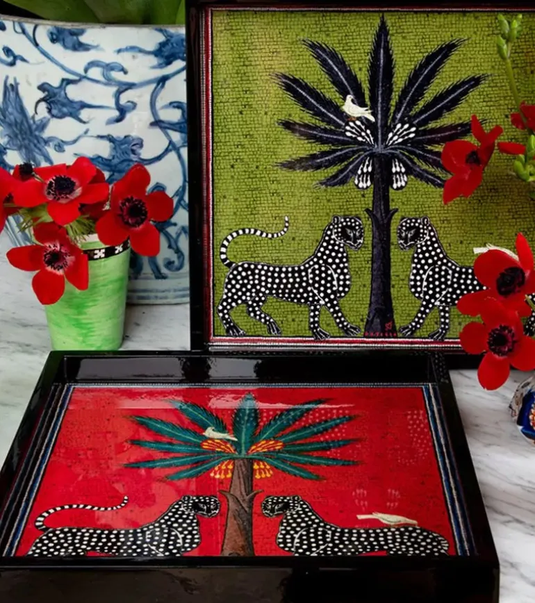 Ortigia Tray Square Green