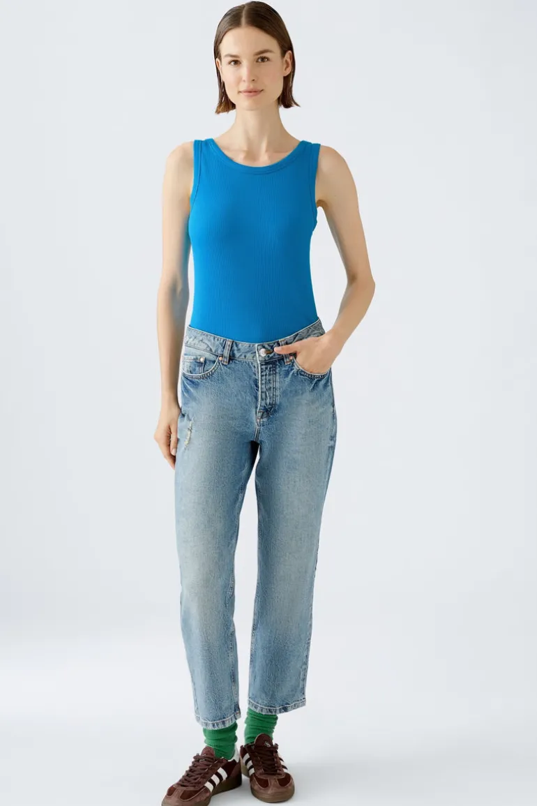 Oui Filiz Knit Top Radiant Blue