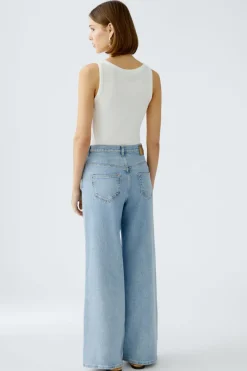 Oui High Rise Blue Denim Jeans