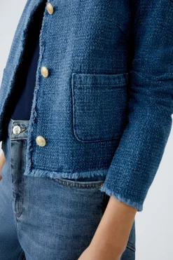 Oui Jacket Blue Denim