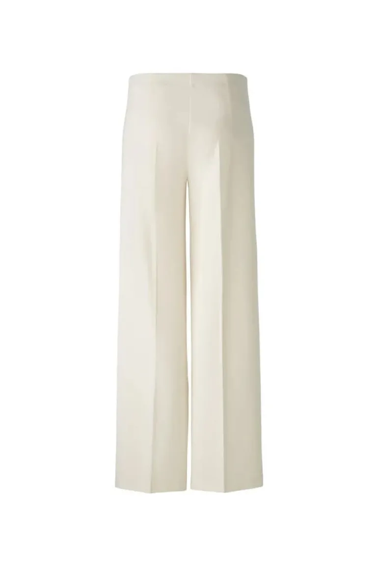 Oui Jersey Trousers Offwhite