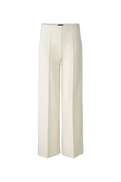 Oui Jersey Trousers Offwhite