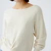Oui Knit Jumper Off-white