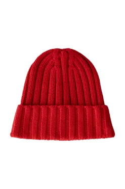 Oui Knitted Hat Red