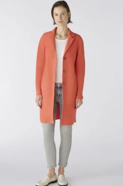 Oui Mayson Wool Coat Coral