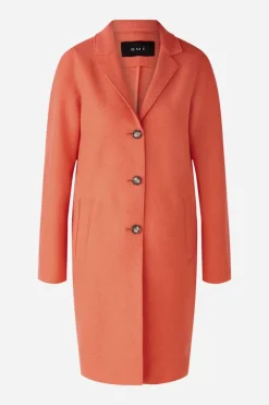 Oui Mayson Wool Coat Coral