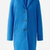 Oui Mayson Wool Coat Radiant Blue