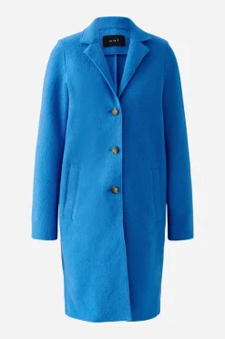 Oui Mayson Wool Coat Radiant Blue