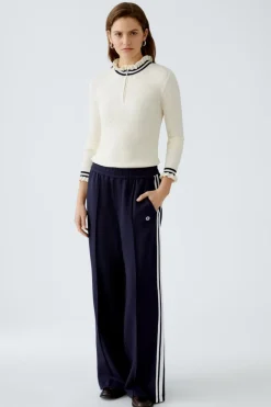 Oui Ribbed Knit Jumper Off-white