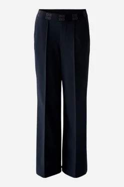 Oui Trousers Dark Navy
