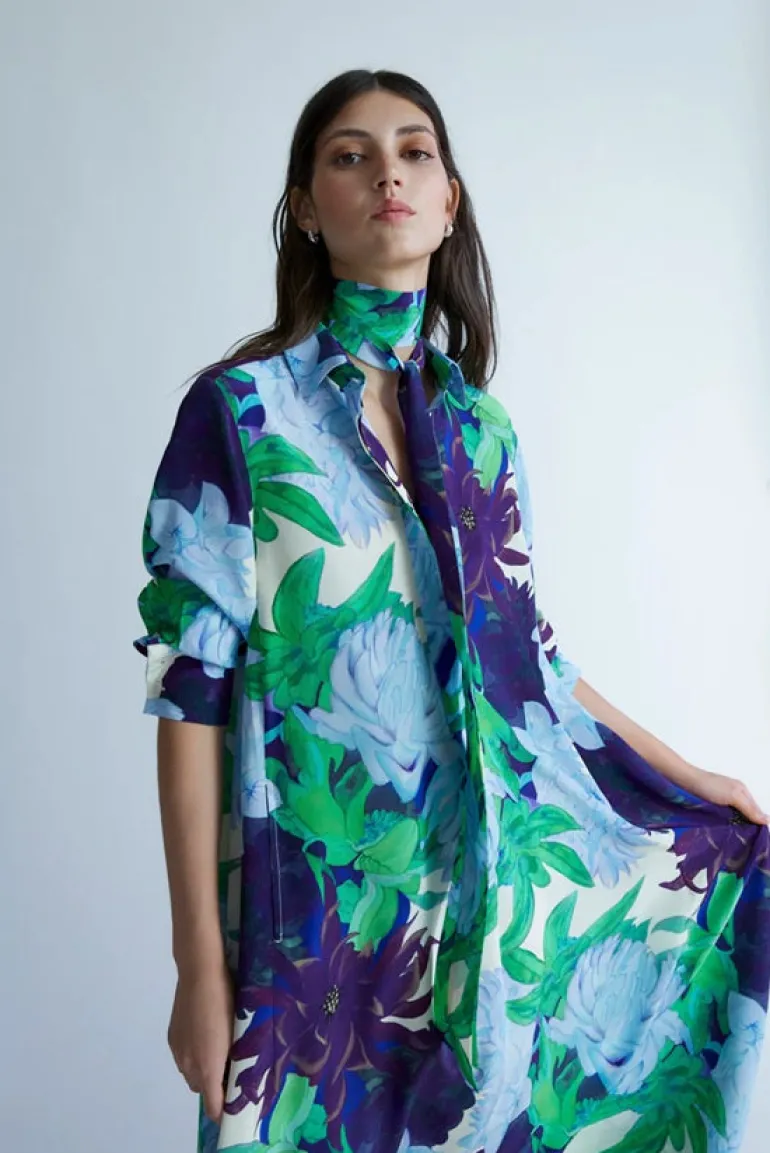 Psophia Floral Print Dress