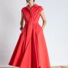 Psophia Red Shirt Dress