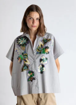 Psophia Shirt Oyster Print