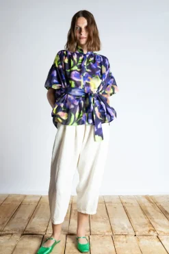 Psophia Shirt Plum Print