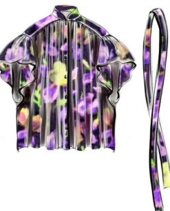 Psophia Shirt Plum Print