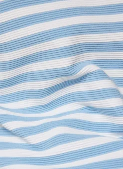 Rabe Knit Striped T-Shirt Pastel Blue