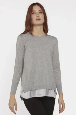 Scorzzo Knitted Jumper Grey