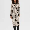 Selected Femme Luca Midi Dress Black Print