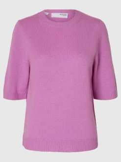 Selected Femme Cille Knit Top First Bloom