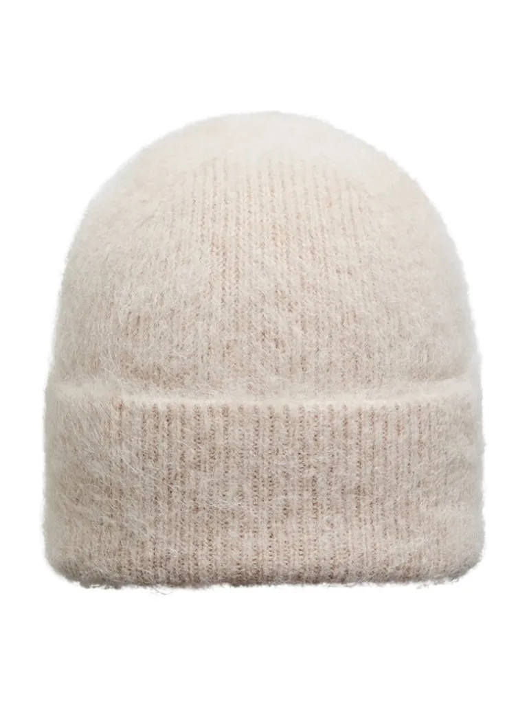 Selected Femme Fiona Knit Beanie Sandshell