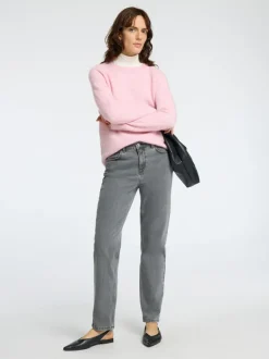 Selected Femme Lulu Knit Jumper Mauve Melange