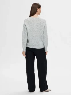 Selected Femme Lulu Knit Cardi Snow White