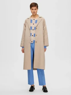 Selected Femme New Tama Wool Coat Sandshell