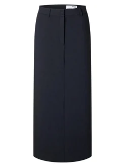 Selected Femme Rita High Waist Long Skirt Dark Sapphire