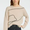 Selected Femme Sia Knit Jumper Birch/Black