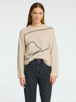 Selected Femme Sia Knit Jumper Birch/Black