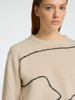 Selected Femme Sia Knit Jumper Birch/Black