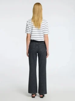 Selected Femme Striped Tee White/Black
