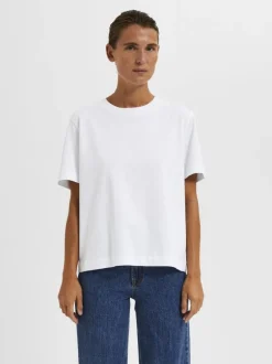 Selected Femme Tee Bright White