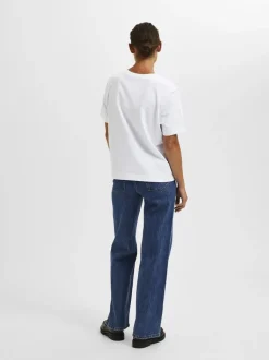 Selected Femme Tee Bright White