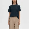 Selected Femme Tee Dark Sapphire