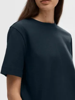 Selected Femme Tee Dark Sapphire