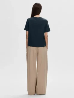 Selected Femme Tee Dark Sapphire