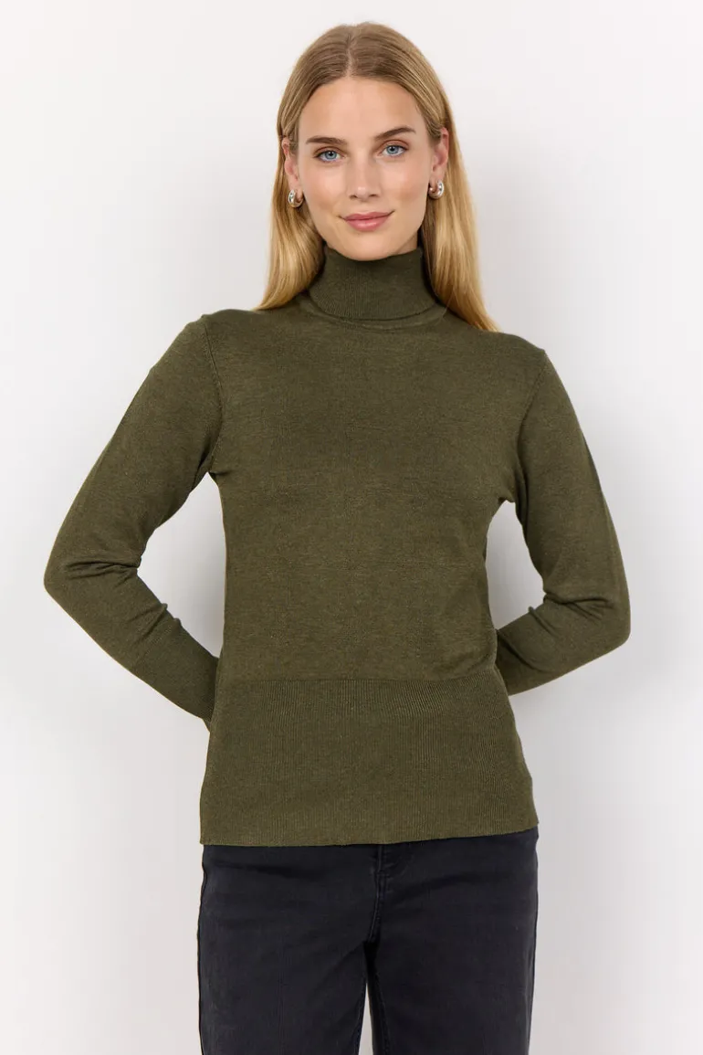 Soya Concept Dollie 145 Knit Pullover Dark Olive