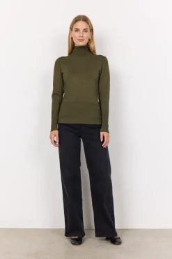 Soya Concept Dollie 145 Knit Pullover Dark Olive