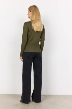 Soya Concept Dollie 145 Knit Pullover Dark Olive