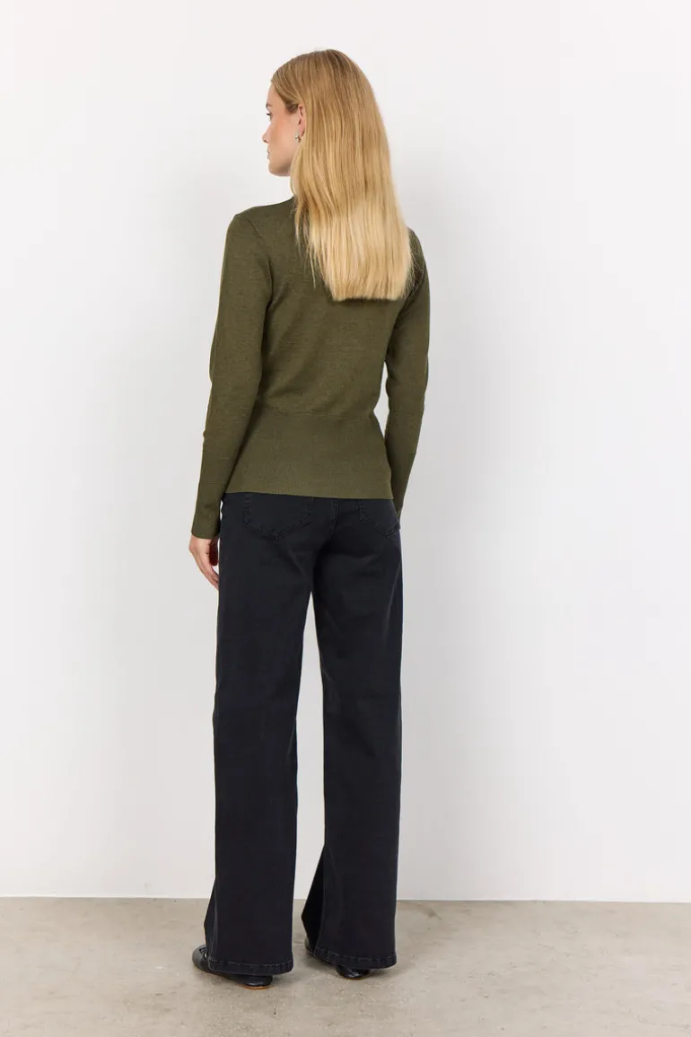 Soya Concept Dollie 145 Knit Pullover Dark Olive