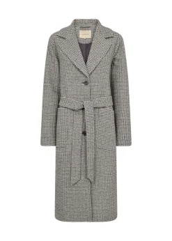 Soya Concept Felisia 2 Coat Black Houndstooth