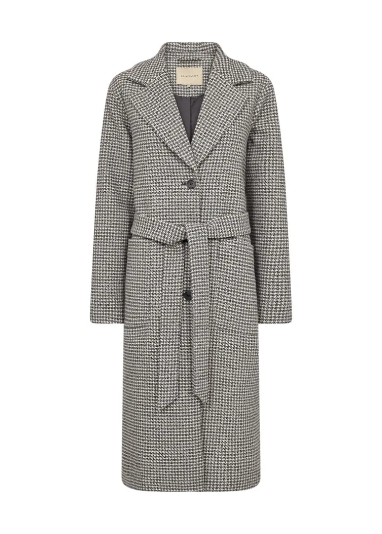 Soya Concept Felisia 2 Coat Black Houndstooth